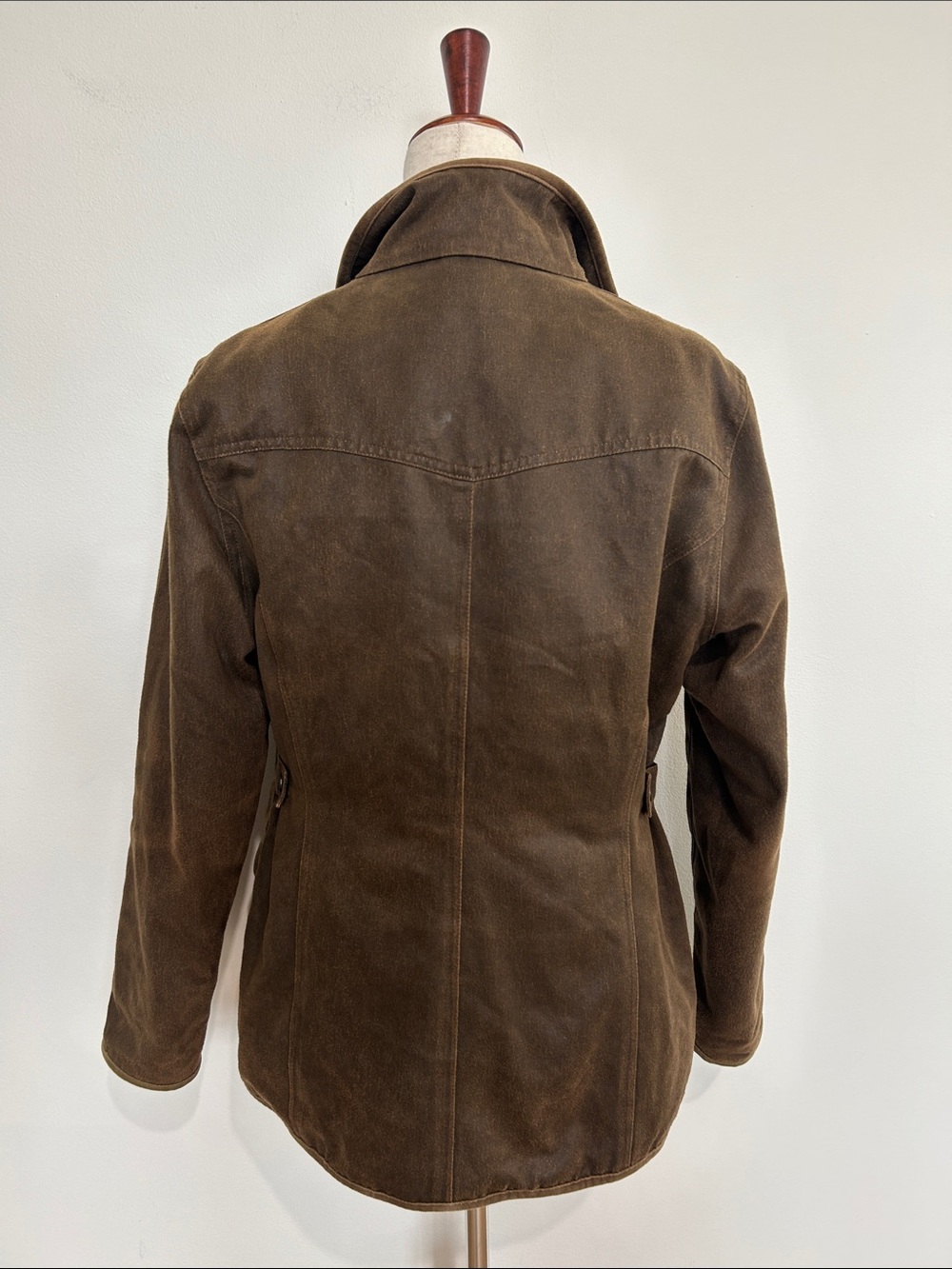 Women’s Barbour Brown Field Jacket with Stand Collar Size US 10 EUC - Picture 4 of 9